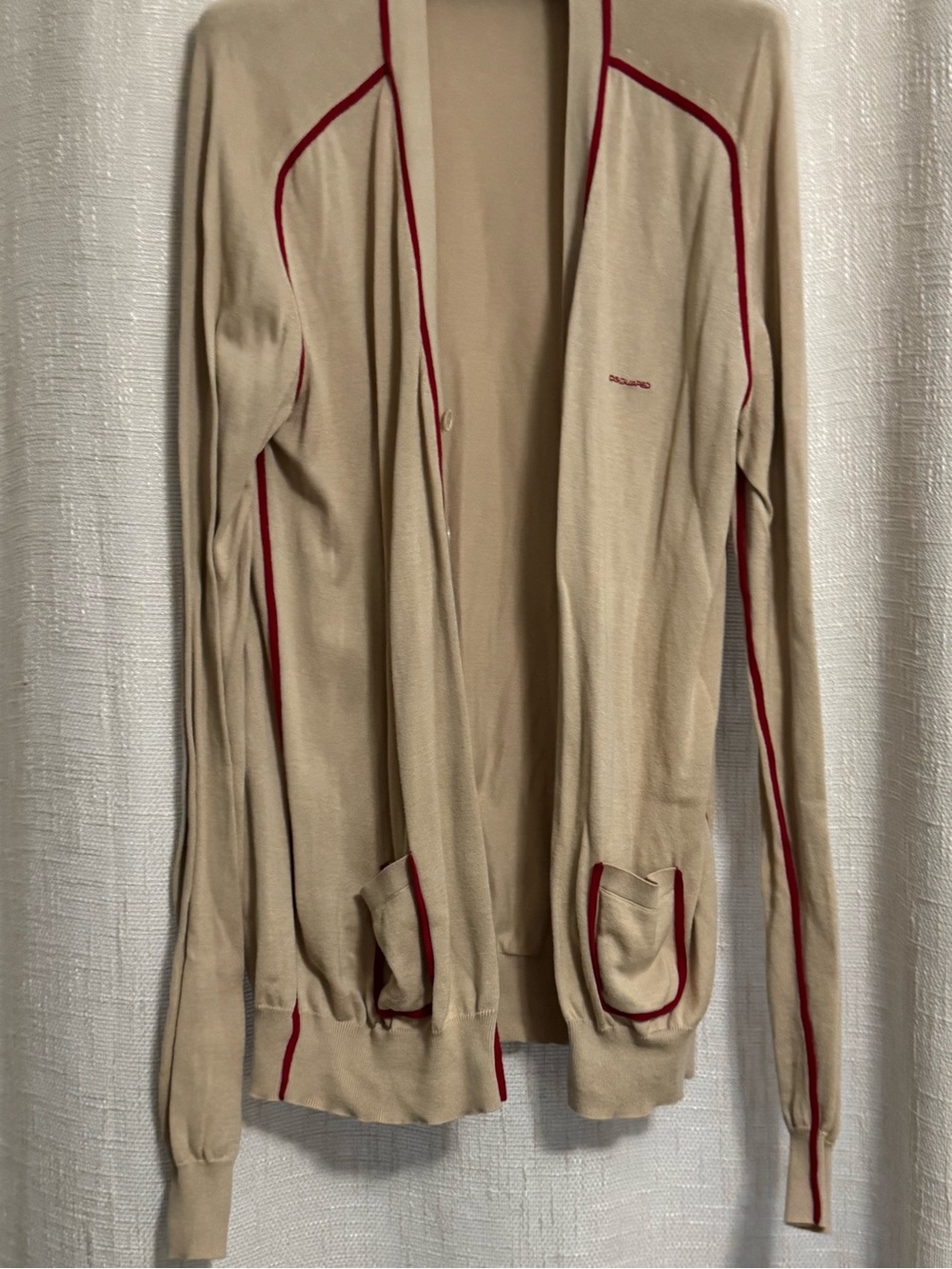 Dsquared2 Men's Fine-Knit Piping Cardigan